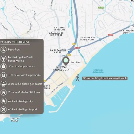 Vacation I Beachfront Quiet With Private Access, A Minute Walk From Puerto Banus Marina, 24-7 Security And Parking